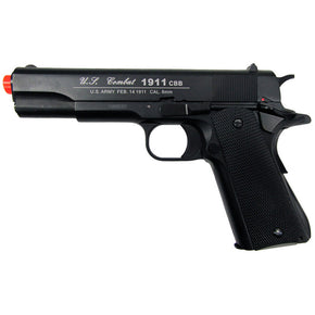 OPENED WinGun Metal 1911 A1 Co2 Powered Half Blowback Airsoft Pistol CBB-4613