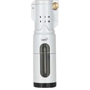 Scorch Torch 3Torch Turbo flip open flint igniter see thru-butane Torch Lighter / Color White