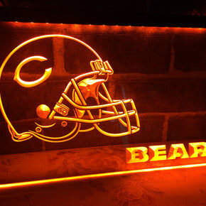 Chicago Bears Neon Orange Led Light Sign Bar Pub Man Cave Fast Ship USA