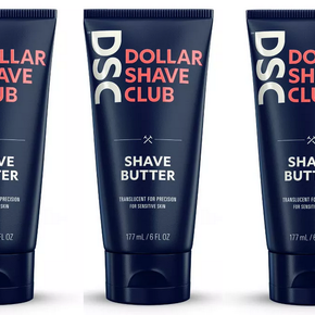 3 Pack Dollar Shave Club Easy Shave Butter 6 oz - FREE US SHIPPING