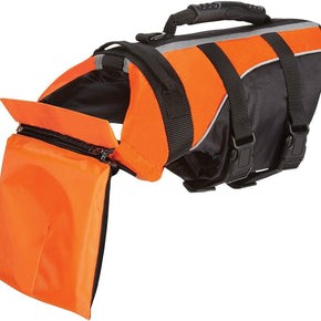 Guardian Gear DELUXE Pet Life Preserver Jacket Orange w/ Pillow Headrest X Small