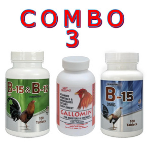 🐓🔥3 PACK COMBO PARA GALLOS B15-B12 GALLOMIN B15 DMG FOR ROOSTER🔥🐓
