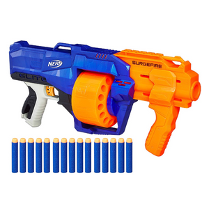 New Nerf Gun N Strike Blaster SurgeFire Guns for Boys Includes 15 Darts Foam