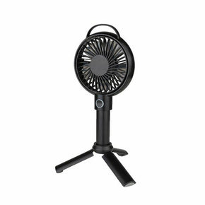 MAINSTAYS 4 INCH MINI USB RECHARGEABLE PORTABLE HANDHELD FAN, BLACK *NEW