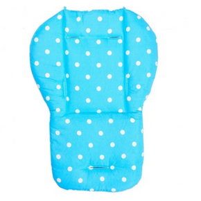 Pink Blue Polka Dot Cushion Pad Mat Seat Liner Cover For Ingenuity High Chairs / Type Blue Cushion