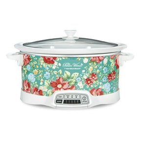 The Pioneer Woman 33479 7 qt. Programmable Slow Cooker - Vintage Floral