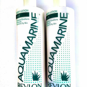 Lot of 2 Revlon Aquamarine Body Lotion Aloe 14.8 Fl Oz FREE SHIPPING