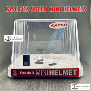 Riddell Speed NCAA Mini Helmet Retail Display Case Empty Container Box Miniature