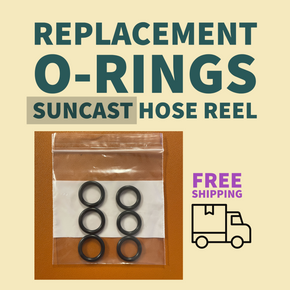 Replacement O-Rings for Suncast Hose Reel: Wall Mount Only - Leaky hose fix