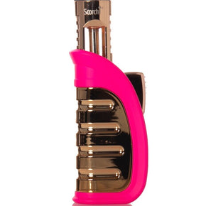 Scorch Torch Straight Up Easy Grip Single Flame Torch Lighter / Color Pink