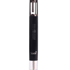 Scorch Torch Slim Pencil w/ Butane Window Single Flame Torch Lighter / Color Black