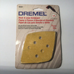 Dremel Hook and Loop Sandpaper #6061 120 Grit 5 piece Package NOS