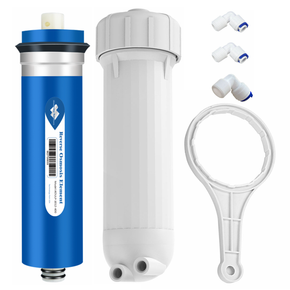 400 GPD RO Membrane Reverse Osmosis System Water Filter Replacement Housing Kit / Model 400GPD RO+Housing+Wrench+Fittings