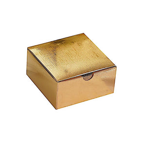 100 4"x4"x2" Cake Wedding FAVORS BOXES with Tuck Top Party Gift Favors Sets SALE / Color Gold