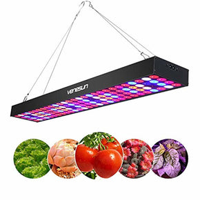 100W LED Grow Light, Venesun Upgraded 24.8inch Long Full Spectrum LED Grow Lamps for Indoor Plants Growing