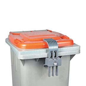 Conpotech Co.,Ltd Garbage Lock Trash can lid Lock Garbage can Security bin Lock, Lock Device Used for Waste Bins, Prevents Illegal Disposal of Food Waste & Offers Protection from Animals and Insects.