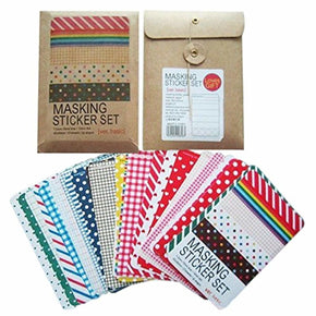 Masking Sticker Set, 27-Sheet, 3.9 by 2.5 inch