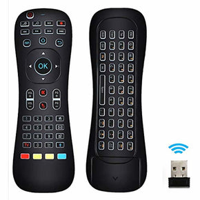 Linkstyle Updated Air Mouse Backlit, 2.4G Wireless Android Kodi Remote Mini Keyboard Infrared Learning Voice Input for Android TV Box Xbox PC Pad Raspberry Pi 3 Android Windows Mac OS Linux