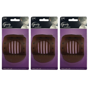 Goody Claw Hair Clip. Large, Colors May Vary, 1-count, Pack of 3 (1942381)