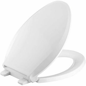 Kohler Layne Quiet-Close Elongated Antimicrobial Toilet Seat White - NEW