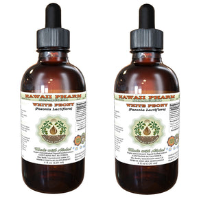 White peony (Paeonia Lactiflora) Organic Dried Root Liquid Extract / Options Alcohol-Free / Volume/Quantity 2x4 Oz